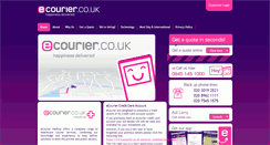 Desktop Screenshot of ecourier.co.uk