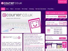 Tablet Screenshot of ecourier.co.uk